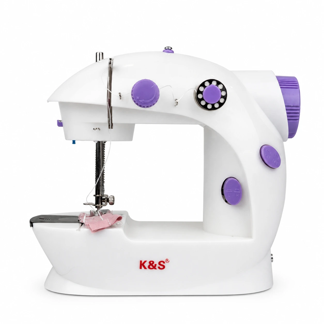 Portable Sewing Machine MLSM-202 | ডাবল স্পিড ও LED লাইট যুক্ত মিনি পোর্টেবল সেলাই মেশিন | Best Mini Sewing Machine for Home Use - Image 2