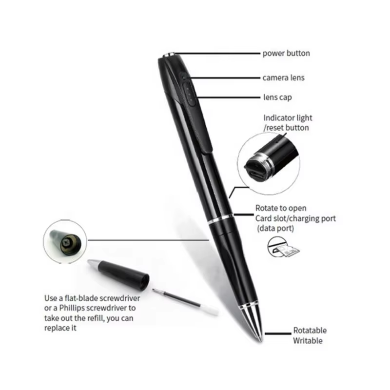 W8 Mini FHD 1080P Hidden Spy Pen Camera Price in BD