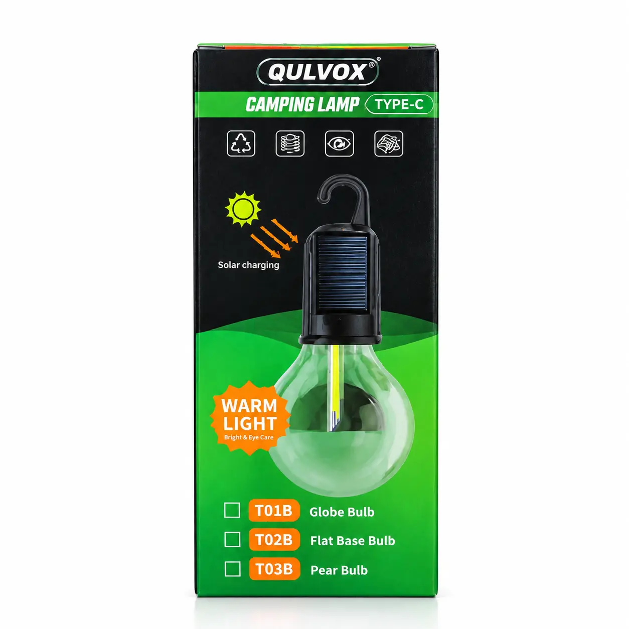 QULVOX Rechargeable Solar Camping Lamp Price in BD