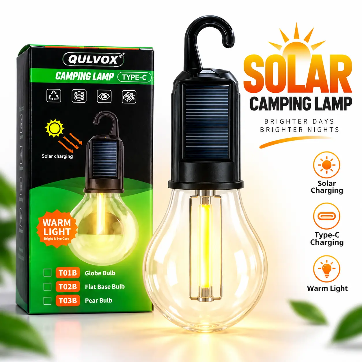 QULVOX Rechargeable Solar Camping Lamp Price in BD